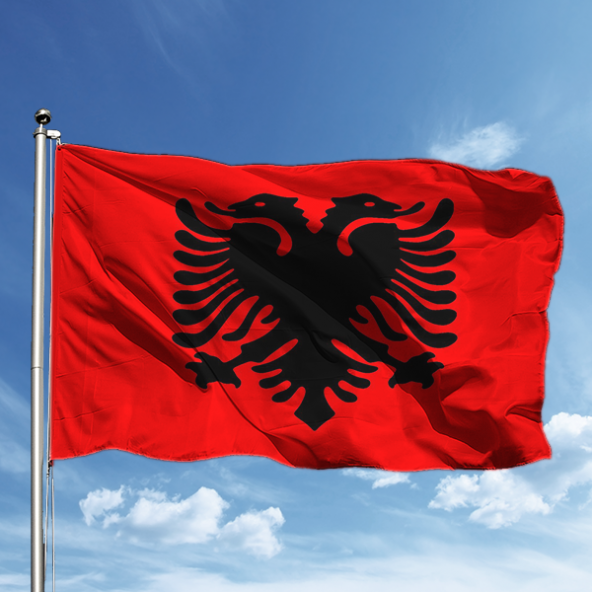 Arnavutluk Ülke Bayrağı 70*105 cm ürün görseli 1