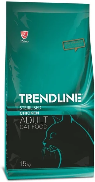 Trendline Kısırlaştırılmış Tavuklu Kedi Maması 15 kg ürün görseli 1