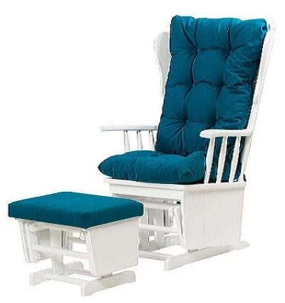 Sandalye Zus301 Model 90477 Mama Puflu Sallanan Ahşap Lake Beyaz Ayak El Yapım ürün görseli 1