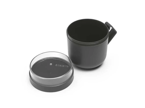 BRABANTIA MAKE TAKE DARK GREY PLASTİK MUG 600ML ürün görseli 1