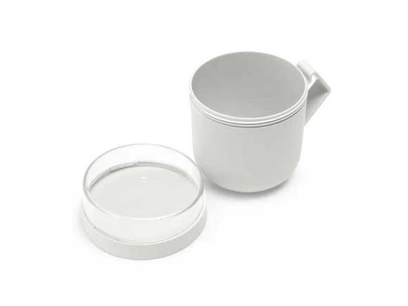 BRABANTIA MAKE TAKE LIGHT GREY PLASTİK MUG 600ML ürün görseli 1