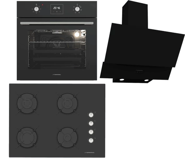 Termikel Ankastre Set (BO O64D5C B + BH P7144C B + CH C6532C BB) ürün görseli 1