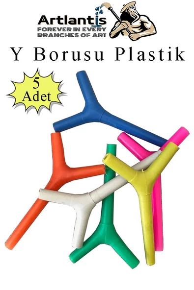 Y Borusu 5 Adet Y Boru Deney ve İş Eğitimi Malzemesi Steleskop ve Solunum Deneyi İçin Y Borusu Okul Deney ürün görseli 1