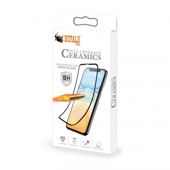 Bufalo iPhone 11 Pro Max Ekran Koruyucu Seramik Nano 9D Tam Kaplama ürün görseli 1