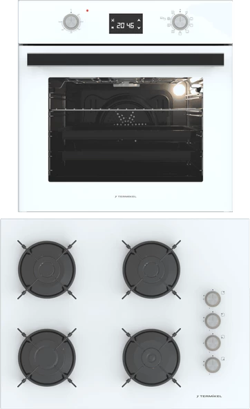Termikel Ankastre Set (BO O6555C W + BH P7144C W) ürün görseli 1