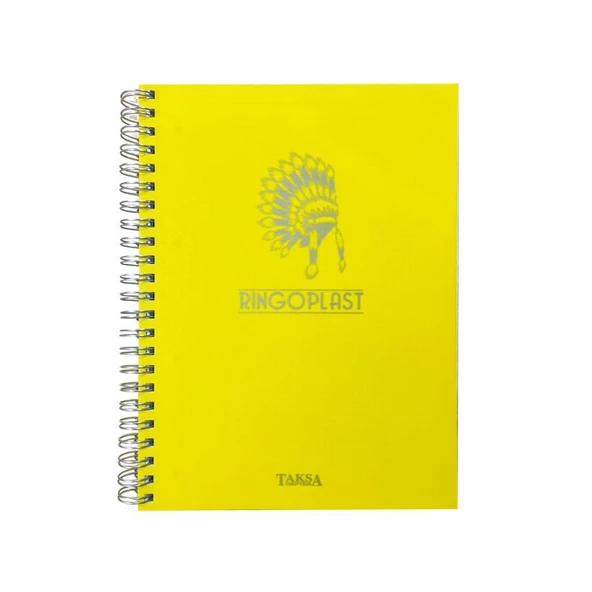 Özgün 220x297 mm Ringo Plastik Kapak Renkli Defter 200 Yaprak Kareli Krt-110552 ürün görseli 1
