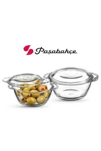 Paşabahçe 97343 2'li 275 cc Cam Kapaklı Borcam Kase ürün görseli 1