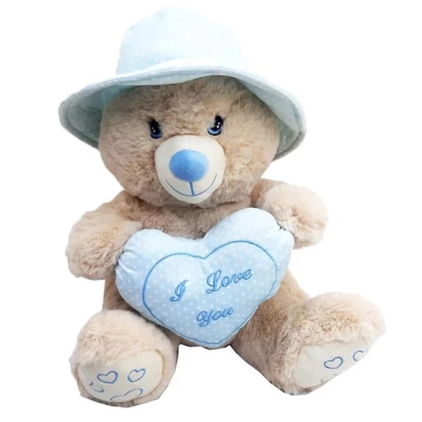 Peluş Şapkalı Ayı 43 CM - Resim 2