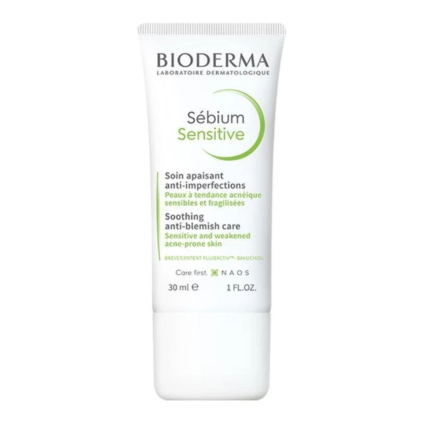 Bioderma Sebium Sensitive Anti-Blemish Care Yatıştırıcı Bakım Kremi 30ml ürün görseli 1