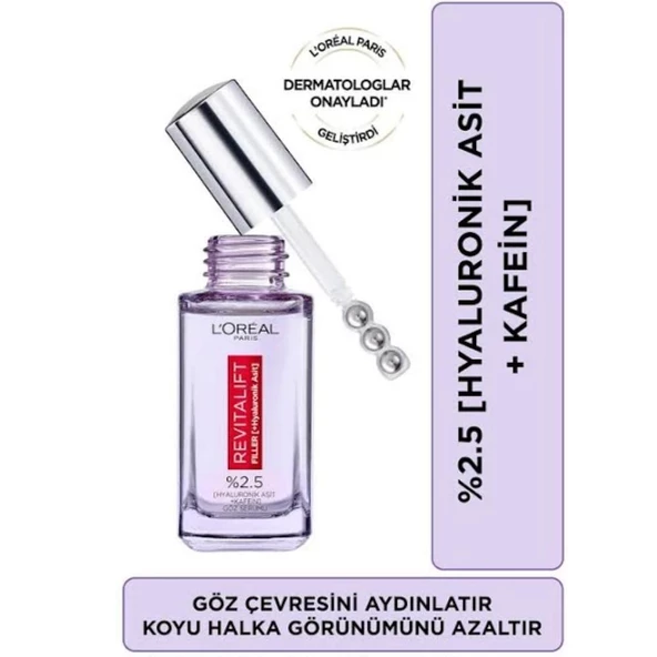 Loreal Paris Revitalift Filler Göz Serumu 20ml ürün görseli 1
