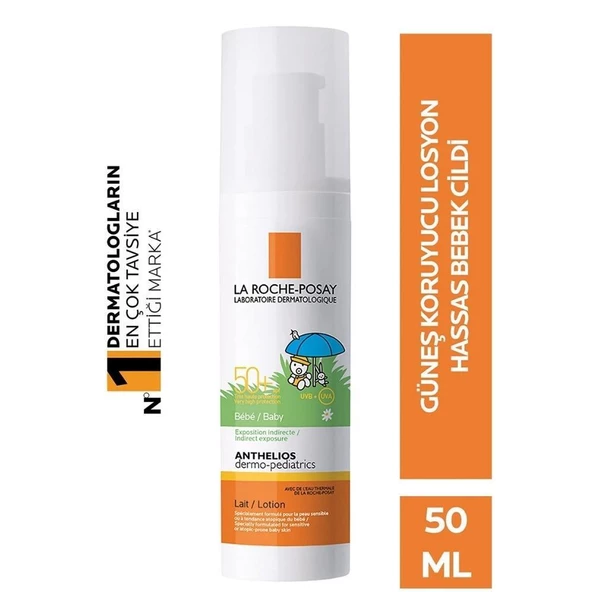La Roche Posay Anthelios Baby Milk SFP 50+ Bebek için Güneş Koruyucu Süt 50ml ürün görseli 1
