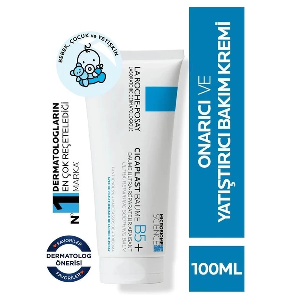 La Roche Posay Cicaplast Balm B5+ Onarıcı Bakım Kremi Tahriş Olmuş Ciltler 100ml ürün görseli 1
