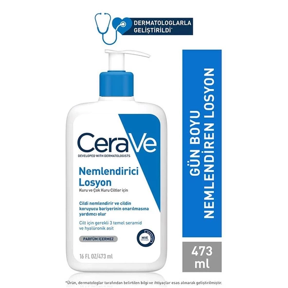 CeraVe Kuru ve Çok Kuru Ciltler için Nemlendirici Losyon 473ml ürün görseli 1