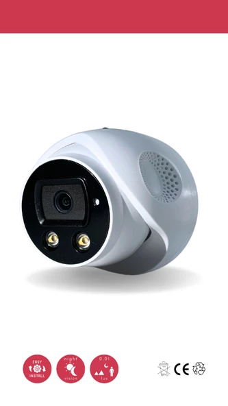 5mp Ip Dome Sesli Poe 3.6mm Network Kamera Gece-gündüz ürün görseli 1