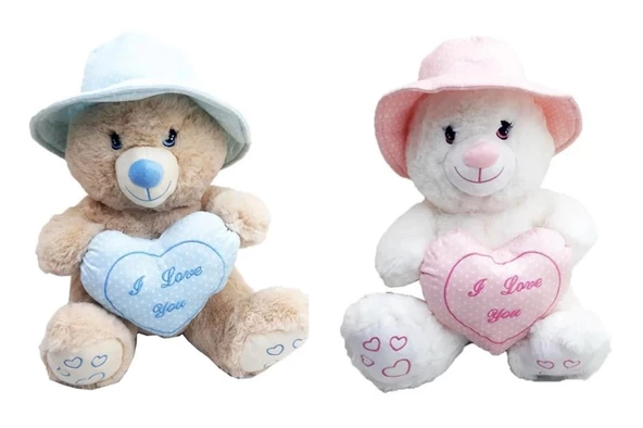 Peluş Şapkalı Ayı 43 CM ürün görseli 1