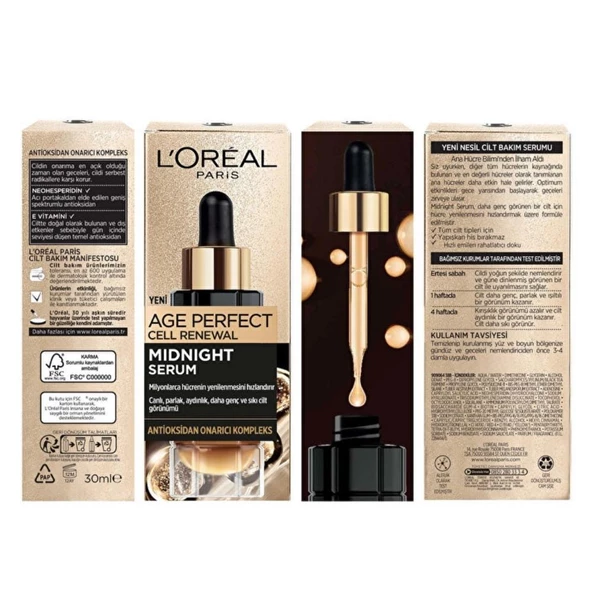 Loreal Paris Dermo Midnight Gece Serumu 30ml - Resim 3