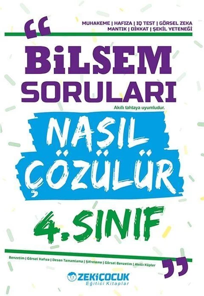 4. Sınıf Bilsem Soruları Nasıl Çözülür Zeki Çocuk Yayınları ürün görseli 1