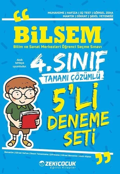 4. Sınıf Bilsem 5 li Deneme Seti Zeki Çocuk Yayınları ürün görseli 1