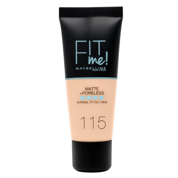 Maybelline Fit Me Matte+Poreless Fondöten No: 115 30ml ürün görseli 1