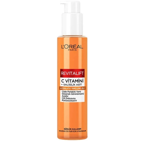 Loreal Paris Revitalift C Vitamini Salisilik Asit Aydınlatıcı Temizleme Jeli 150ml ürün görseli 1