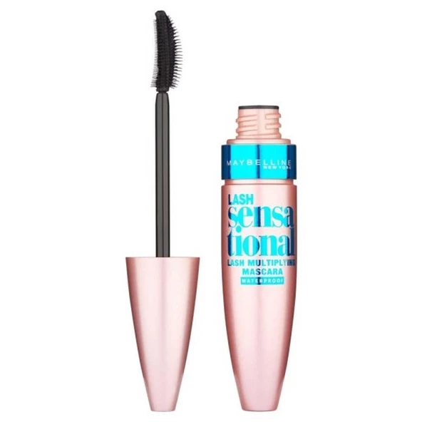 Maybelline Lash Sensational Yelpaze Etkili Waterproof Mascara - Siyah ürün görseli 1