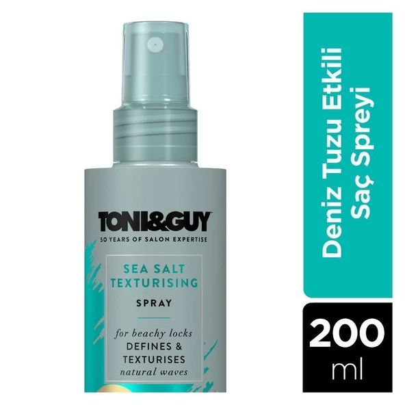Toni & Guy Casual Sea Salt Texturising Spray Deniz Tuzu Etkili Şekillendirici Sprey 200 ml ürün görseli 1