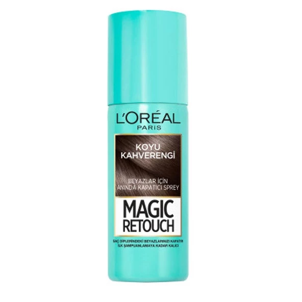 Loreal Paris Magic Retouch Beyazlar için Anında Kapatıcı Sprey - Koyu Kahverengi 75 ml ürün görseli 1