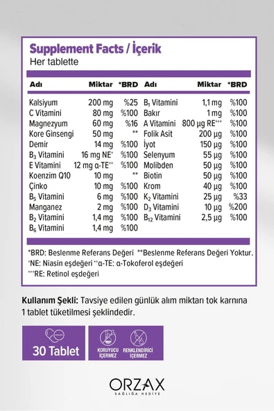 Ocean Daily One Energy 30 Tablet x 2 Adet - Resim 2