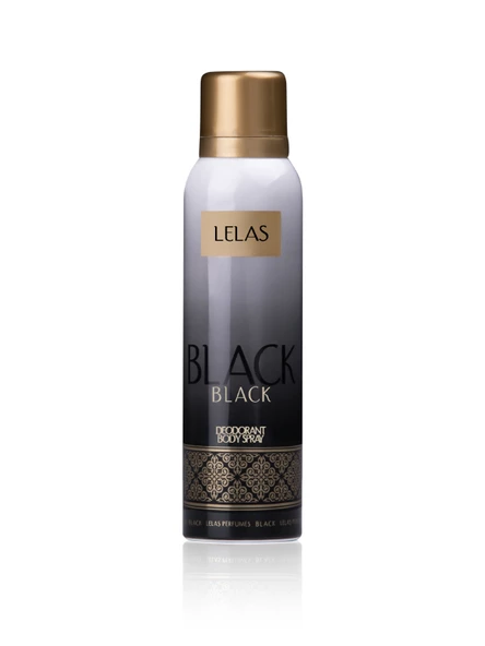 LELAS Black Unisex Deodorant 150 ML – Oryantal Çiçeksi Parfümlü Koku Spreyi – 1141 ürün görseli 1