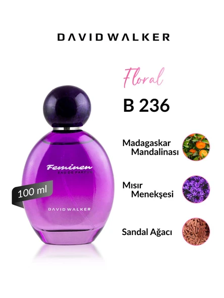 David Walker B236 Back To Back 100 ml Kadın Parfüm | Floral ürün görseli 1