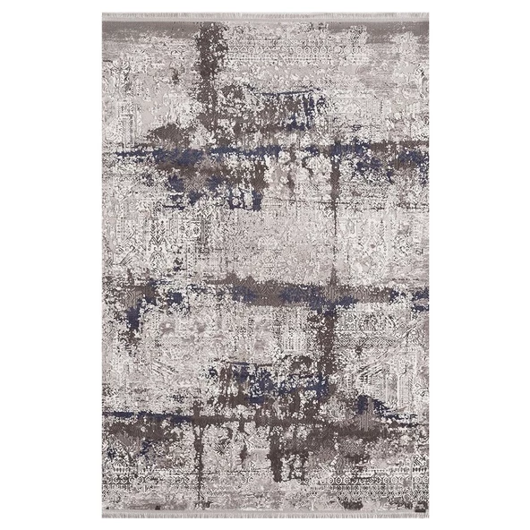 KARMEN HALI ASPENDOS MODERN 2701 GRİ LACİVERT 156X230 ÖLÇÜ ürün görseli 1