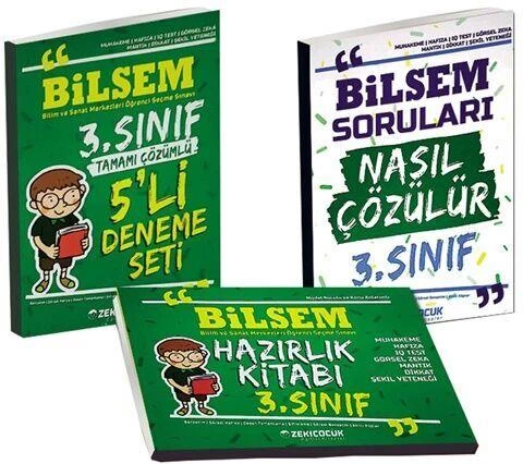 3. Sınıf BİLSEM Hazırlık Seti Zeki Çocuk Yayınları ürün görseli 1