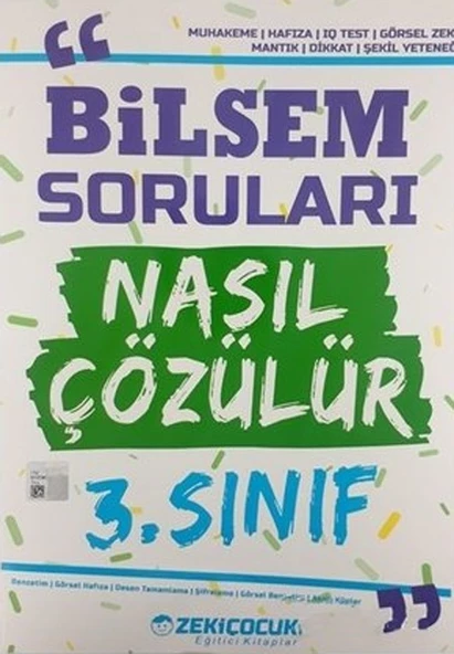 3. Sınıf Bilsem Soruları Nasıl Çözülür Zeki Çocuk ürün görseli 1