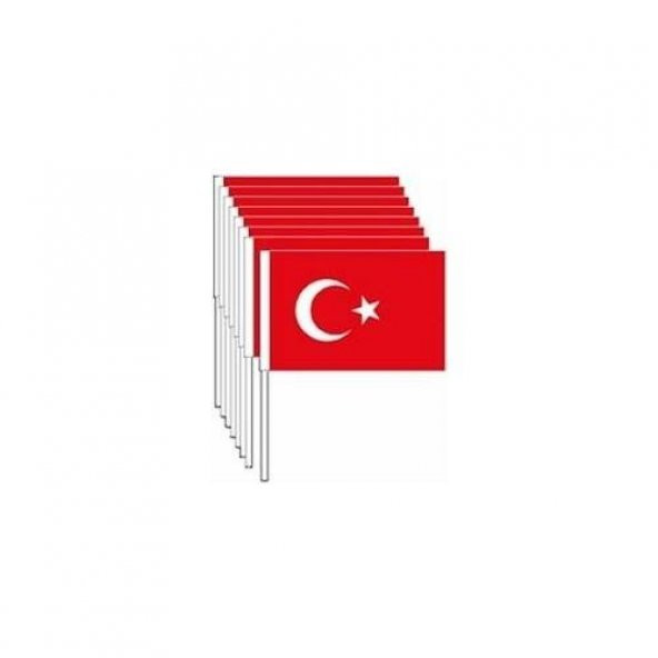 Vatan Kağıt Bayrak Sopalı Atalı Büyük 50 Lİ VT804 ürün görseli 1
