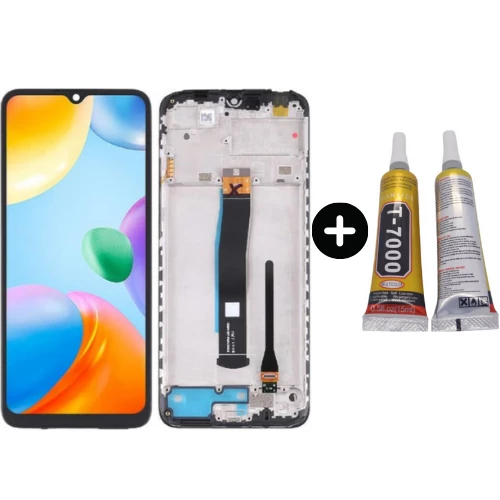 Xiaomi Redmi 10C Uyumlu Çıtalı Lcd Ekran Dokunmatik + B7000 ürün görseli 1