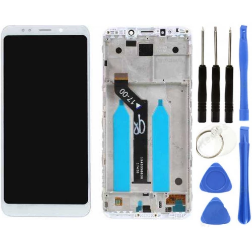 Xiaomi Redmi 5 Plus Uyumlu Çıtalı HK Lcd Ekran Dokunmatik Beyaz + Tamir Seti ürün görseli 1