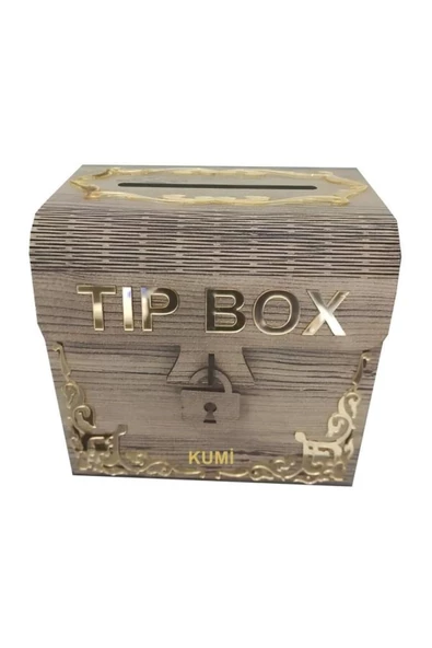 SLY-Ahşap Aynalı Pleksili Tip Box Kumbara Ve Bahşiş Kutusu Tipbox ürün görseli 1