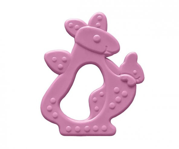 Bambino Kauçuk Yumuşak Diş Kaşıyıcı Kanguru - Pembe ürün görseli 1
