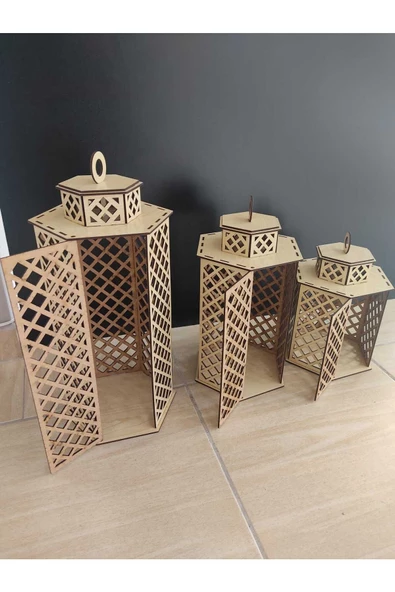 3 lü abajur takımı - Resim 3