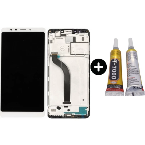 Xiaomi Redmi 5 Uyumlu Çıtalı Servis Lcd Ekran Dokunmatik Siyah + B7000 ürün görseli 1