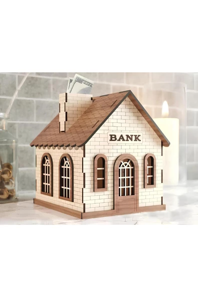 Kişiye Özel Isimli Ev Bank Sandık Tipi Klitli Tip Box Bahşiş Kutusu Ve Kumbara Tipbox ürün görseli 1