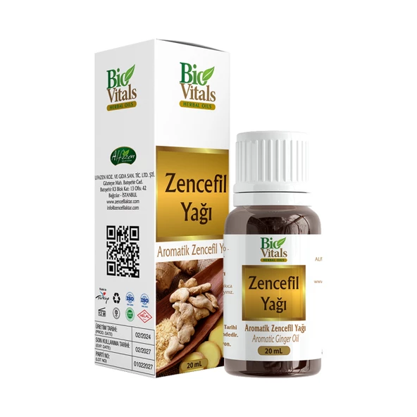 Bio Vitals Zencefil Yağı 20 ml ürün görseli 1