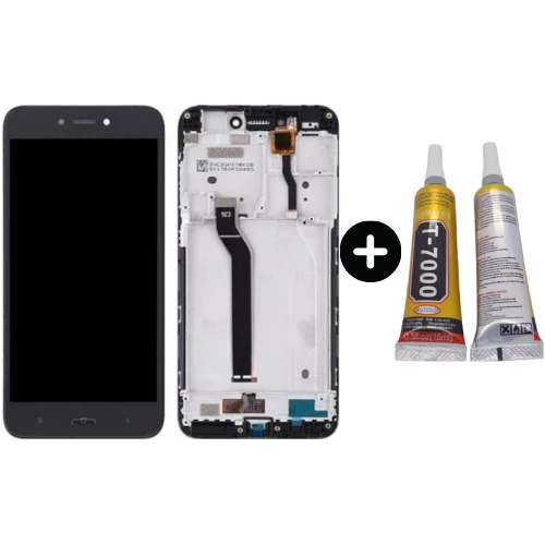 Xiaomi Redmi Go Uyumlu Çıtalı Servis Lcd Ekran Dokunmatik Siyah + B7000 ürün görseli 1