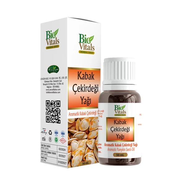 Bio Vitals Kabak Çekirdeği Yağı 50 ml ürün görseli 1