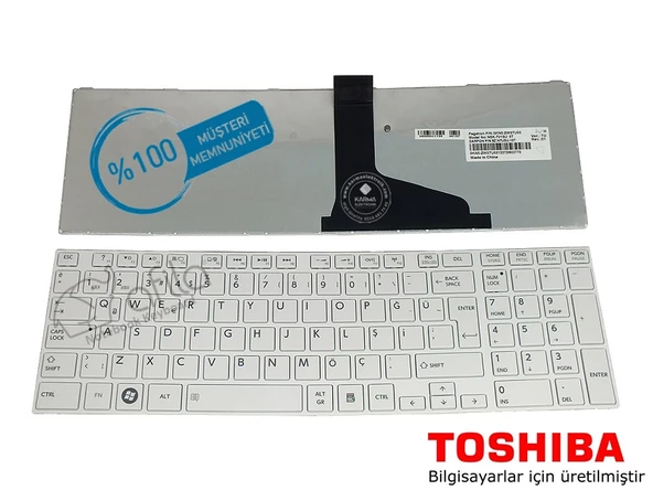 Toshiba Satellite S875D Notebook Klavye (Beyaz TR) - Resim 2
