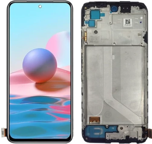 Xiaomi Redmi Note 10 Uyumlu Çıtalı Servis Lcd Ekran Dokunmatik ürün görseli 1