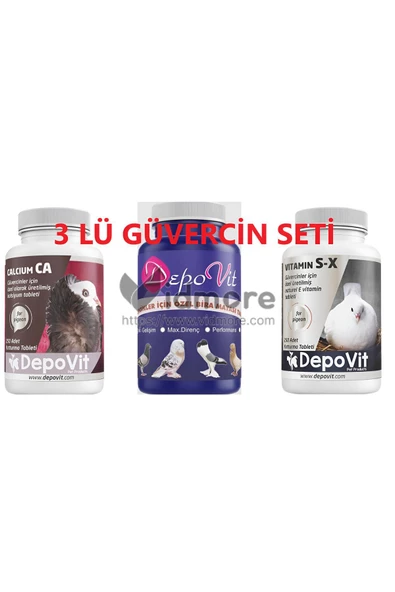 GÜVERCİN 3LÜ DİRENÇ SETİ- Depovit Calcium+Yavru Hapı+Sx ürün görseli 1