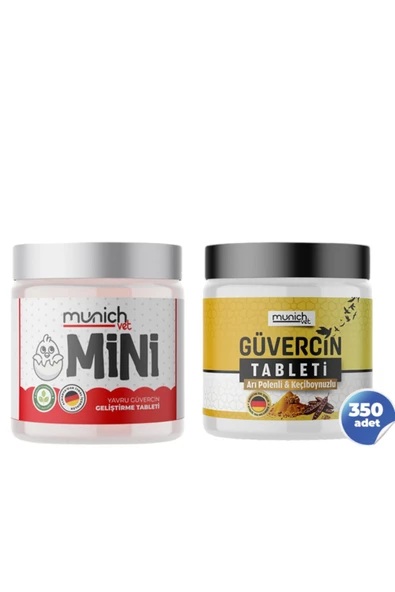 Munich Vet Güvercin Yavru Ve Anaç Hapı 2 li Set Arı Polen li - Mini Kara Hap ürün görseli 1