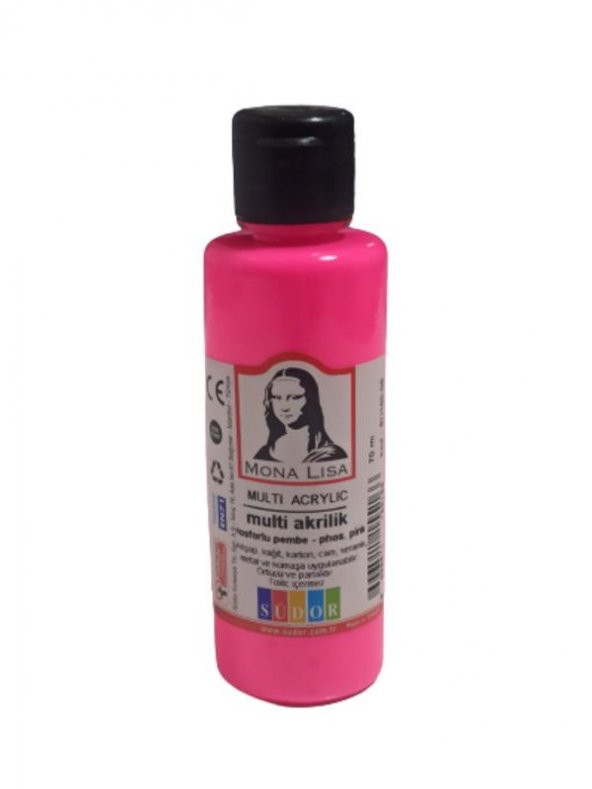 MONA LISA AKRILIK BOYA 70 ml FOS.PEMBE (SD160-06) ürün görseli 1