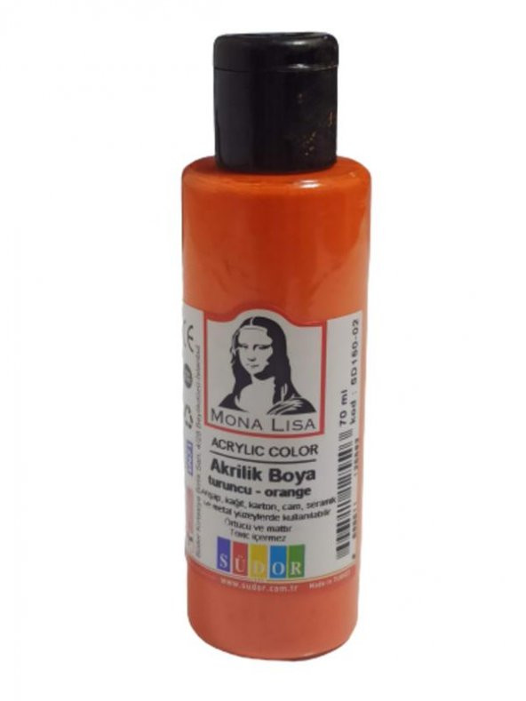 MONA LISA AKRILIK BOYA 70 ml TURUNCU (SD150-02) ürün görseli 1
